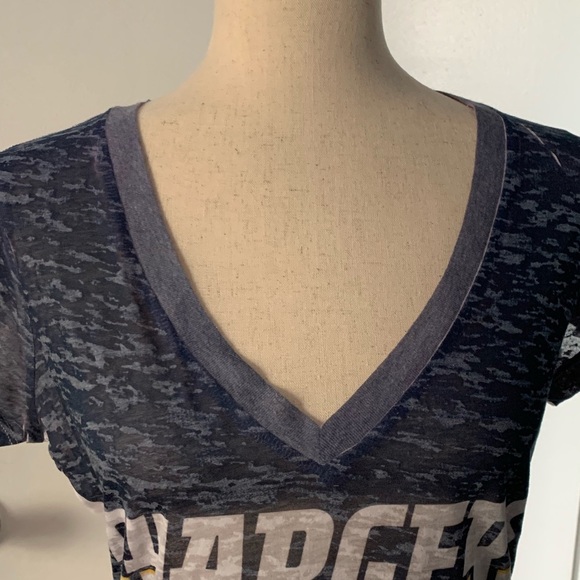 San Diego Chargers V-neck Tee Shirt - Picture 3 of 6